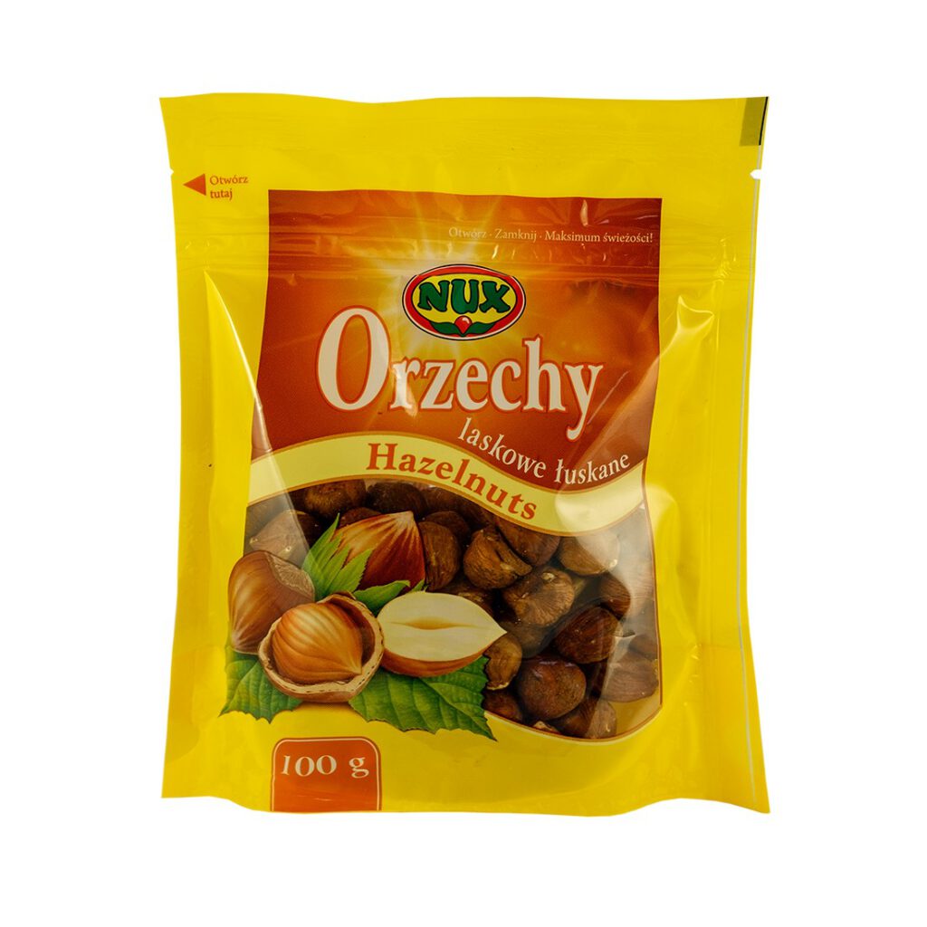 Orzechy laskowe łuskane 100g NUX Sklep on line